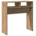 Mesa consola madera de ingeniería roble artesanal 78x30x80 cm