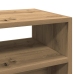 Mesa consola madera de ingeniería roble artesanal 78x30x80 cm