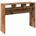 Mesa consola madera contrachapada envejecida 105x30x80 cm