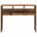 Mesa consola madera contrachapada envejecida 105x30x80 cm