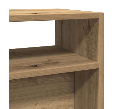 Mesa consola madera de ingeniería roble artesanal 105x30x80 cm