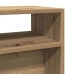 Mesa consola madera de ingeniería roble artesanal 105x30x80 cm