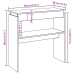 Mesa consola madera de ingeniería envejecida 80x30x80 cm