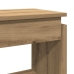 Mesa consola madera de ingeniería roble artesanal 80x30x80 cm