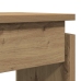 Mesa consola madera de ingeniería roble artesanal 102x30x80 cm