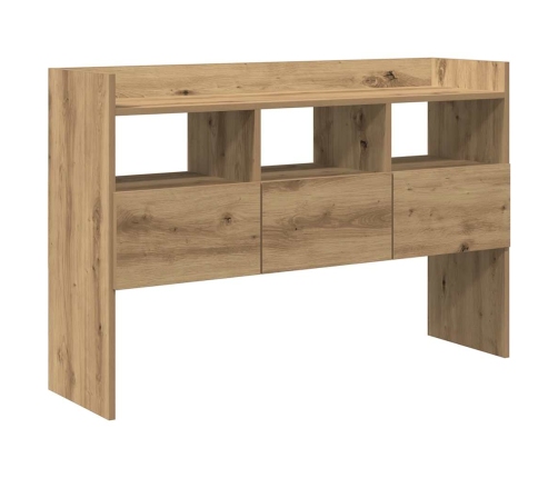 Aparador madera contrachapada roble artisian 105x30x70 cm