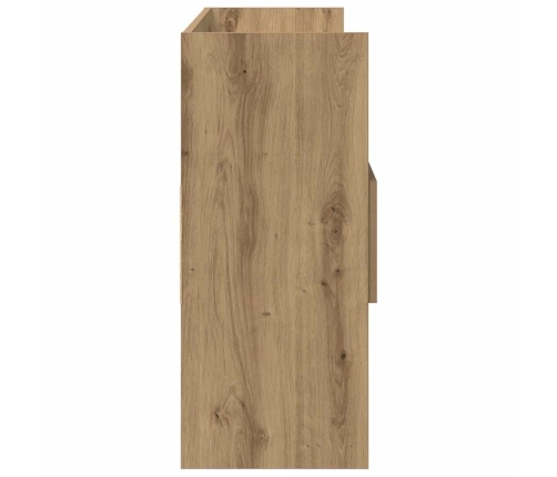 Aparador madera contrachapada roble artisian 105x30x70 cm