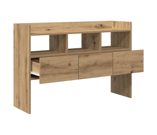 Aparador madera contrachapada roble artisian 105x30x70 cm