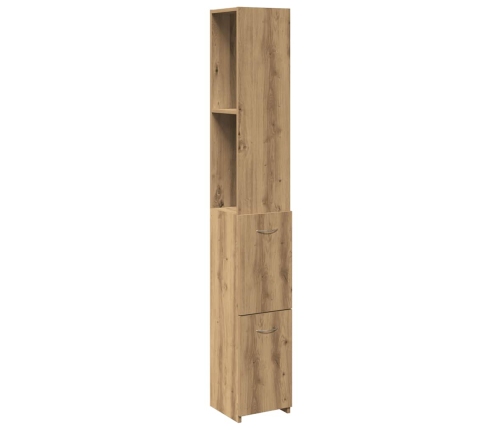 Armario de baño madera de ingeniería roble artisan 25x25x170 cm