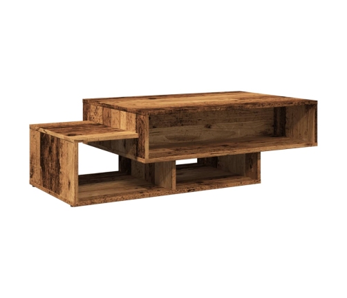 Mesa de centro madera de ingeniería envejecida 105x55x32 cm