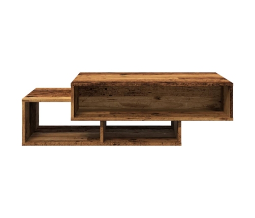 Mesa de centro madera de ingeniería envejecida 105x55x32 cm