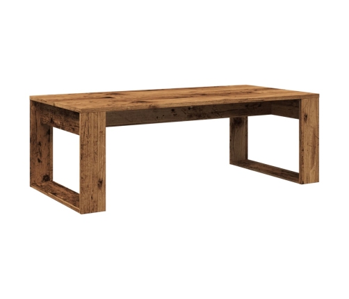 Mesa de centro madera de ingeniería envejecida 102x50x35 cm