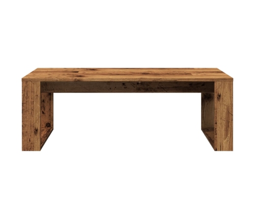 Mesa de centro madera de ingeniería envejecida 102x50x35 cm