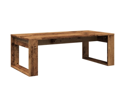 Mesa de centro madera de ingeniería envejecida 102x50x35 cm