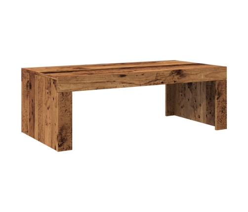 Mesa de centro madera de ingeniería envejecida 102x50x35 cm