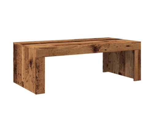 Mesa de centro madera de ingeniería envejecida 102x50x35 cm