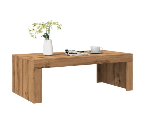 Mesa de centro madera de ingeniería roble artisan 102x50x35 cm