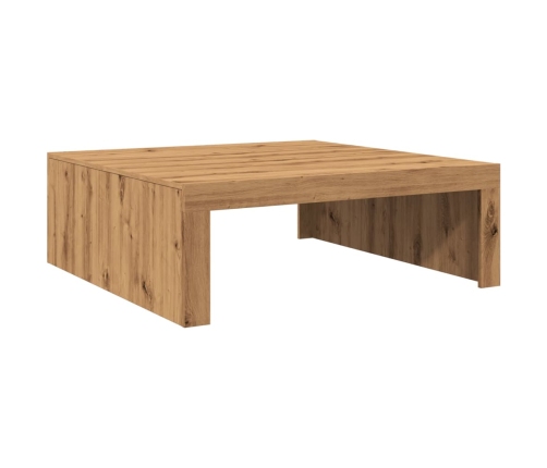 Mesa de centro madera de ingeniería roble artisan 100x100x35 cm