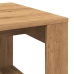 Mesa auxiliar de madera de ingeniería roble artisan 50x50x35 cm