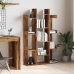 Librería de madera contrachapada envejecida 86x25,5x140 cm