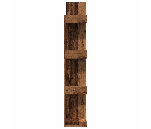 Armario de libros madera contrachapada envejecida 48x25,5x140cm