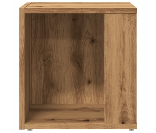 Mesa auxiliar de madera de ingeniería roble artisan 33x33x34 cm