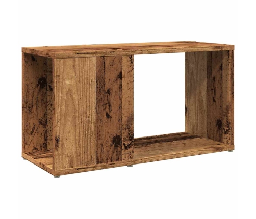 Mueble de TV madera de ingeniería envejecida 60x24x32 cm