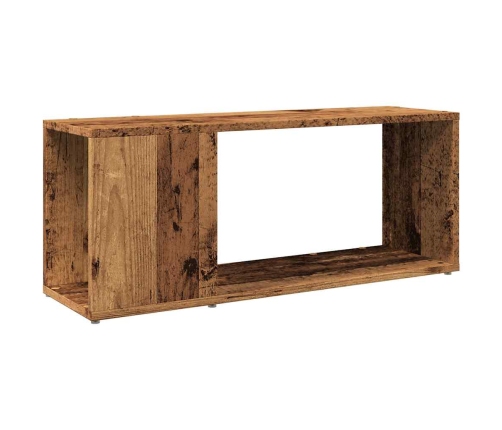 Mueble de TV madera de ingeniería envejecida 80x24x32 cm