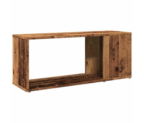 Mueble de TV madera de ingeniería envejecida 80x24x32 cm