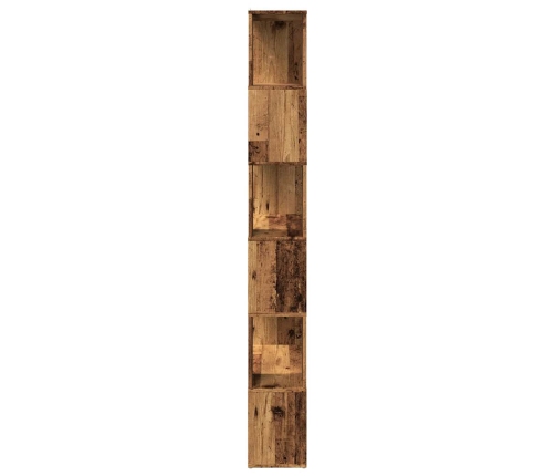 Estantería/divisor de espacios madera envejecida 80x24x186 cm