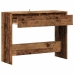 Mesa consola madera ingeniería madera envejecida 100x35x76,5 cm