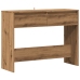 Mesa consola madera ingeniería roble artesanal 100x35x76,5 cm