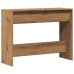 Mesa consola madera ingeniería roble artesanal 100x35x76,5 cm