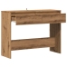 Mesa consola madera ingeniería roble artesanal 100x35x76,5 cm