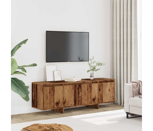 Mueble de TV madera ingeniería madera envejecida 120x30x40,5 cm