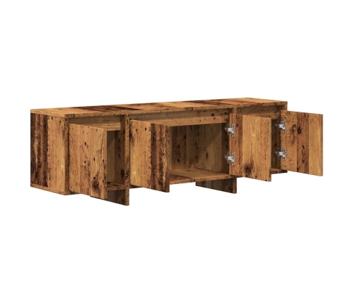 Mueble de TV madera ingeniería madera envejecida 120x30x40,5 cm