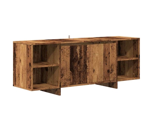 Mueble de TV madera de ingeniería envejecida 130x35x50 cm