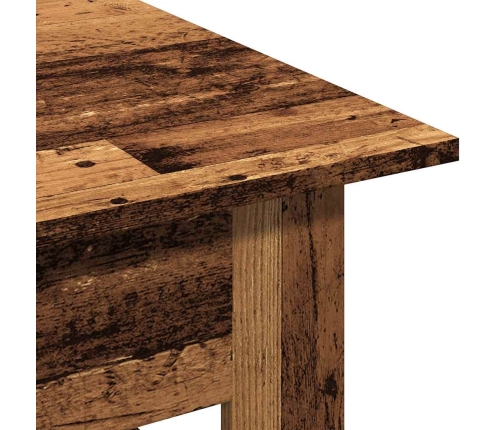 Mesa de centro madera ingeniería madera envejecida 102x55x42 cm