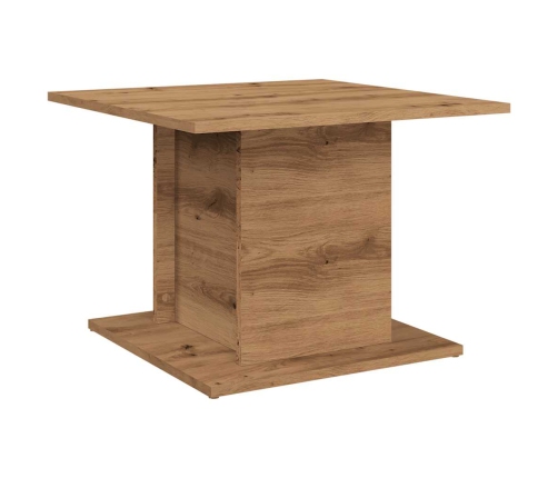 Mesa de centro madera ingeniería roble artisan 55,5x55,5x40 cm