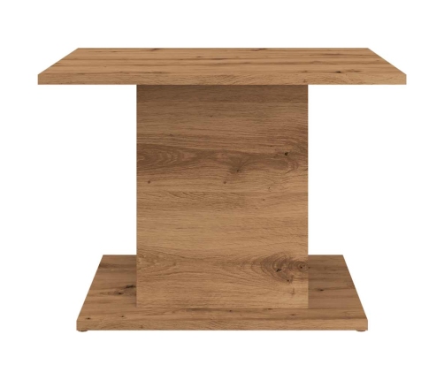 Mesa de centro madera ingeniería roble artisan 55,5x55,5x40 cm