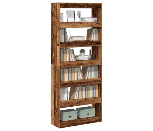 Librería/Biblioteca de madera antigua 80x30x198 cm