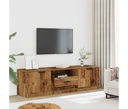 Mueble de TV de madera antigua 140x35x40 cm Madera ingeniería