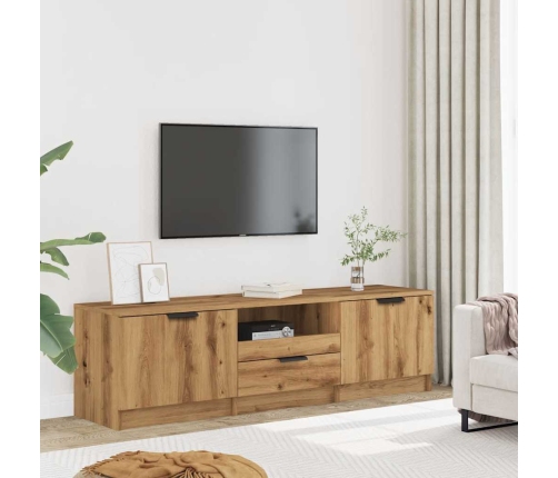 Mueble de TV madera de ingeniería roble artisan 140x35x40 cm