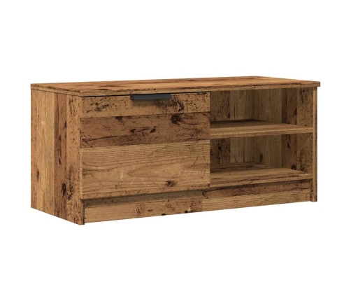 Mueble para TV madera contrachapada envejecida 80x35x36,5 cm