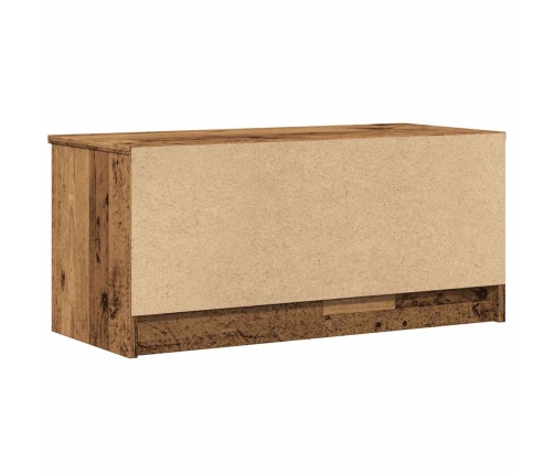 Mueble para TV madera contrachapada envejecida 80x35x36,5 cm