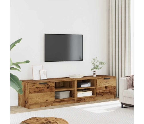 Muebles para TV 2 uds madera contrachapada envejecida