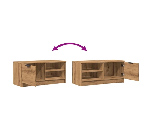 Muebles para TV 2 uds madera roble artisan 80x35x36,5 cm