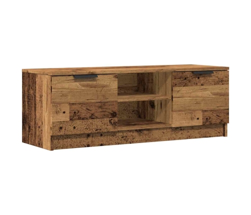 Mueble de TV madera contrachapada madera antigua 102x35x36,5 cm