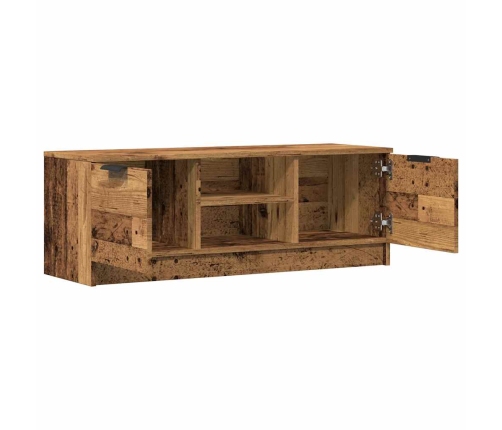 Mueble de TV madera contrachapada madera antigua 102x35x36,5 cm