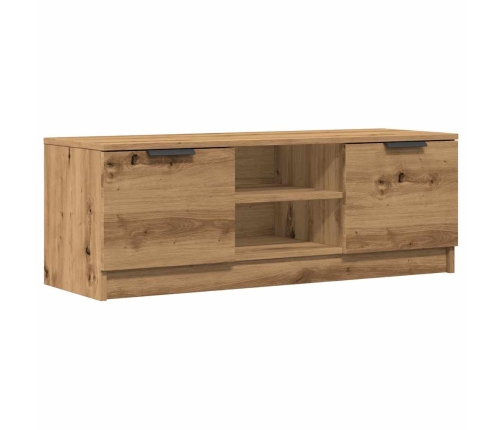 Mueble de TV madera contrachapada artisan roble 102x35x36,5 cm